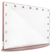 Impressions Vanity Hollywood Glow Pro LED Makeup Mirror, Tabletop Wall Mount Lighted Vanity Mirrors Rose Gold