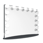 Impressions Vanity Hollywood Glow Pro LED Makeup Mirror, Tabletop Wall Mounted Mirrors Pro Black