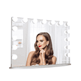 thumbnail image 1 of Impressions Vanity Hollywood Glow Pro Tabletop LED Makeup Mirror with Detachable Base (Shimmery Silver), 1 of 17