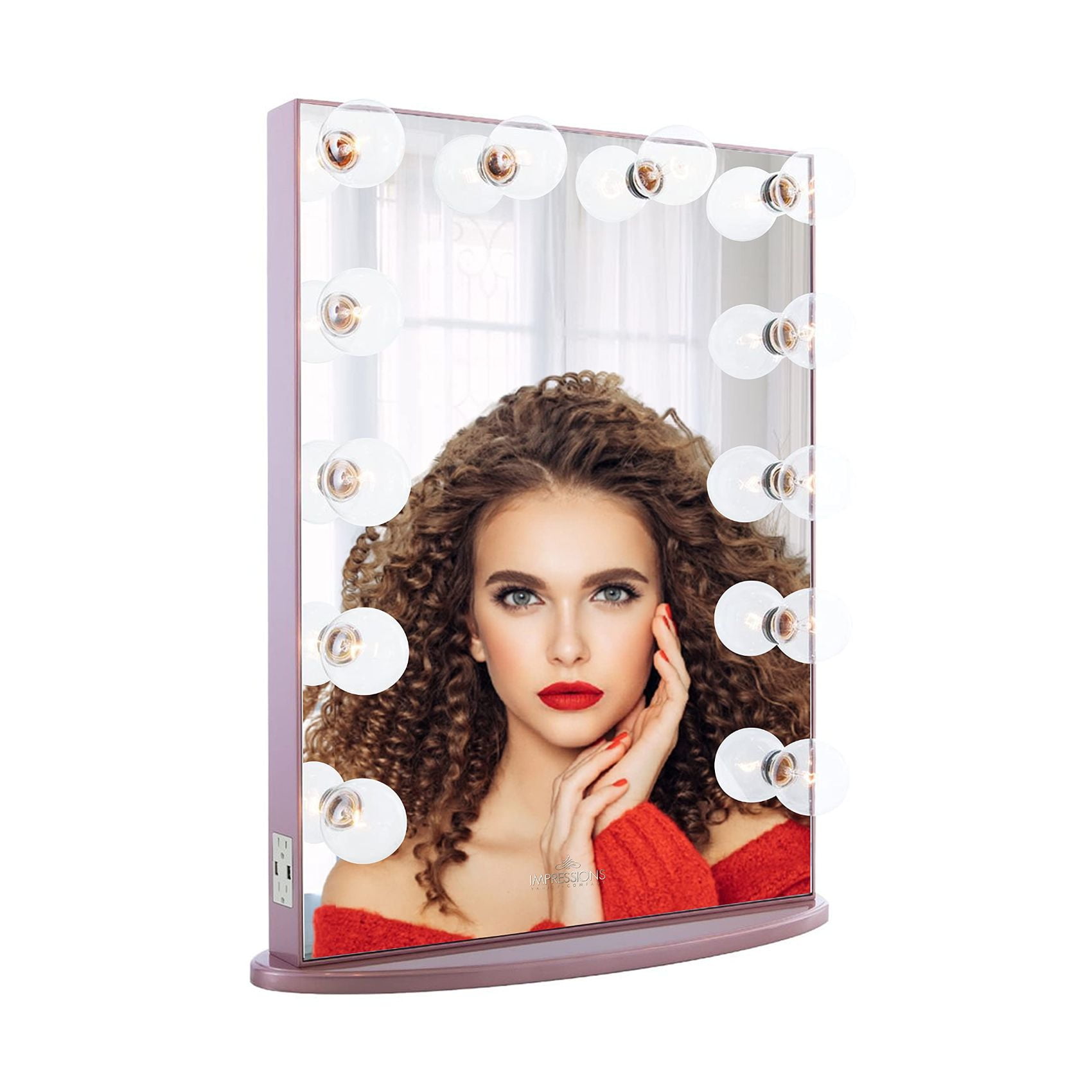 Impressions Vanity Hollywood Glow XL Vanity Mirror with 12 Clear LED