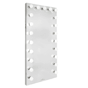 Impressions Vanity Hollywood Premiere Full Length Lighted Vanity Mirror with Dimmer Switch Silver