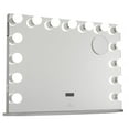 thumbnail image 1 of Impressions Vanity Hollywood Premiere Pro LED Magnifying Makeup Mirror with 15 Bulbs (Silver), 1 of 5