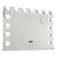 thumbnail image 1 of Impressions Vanity Hollywood Premiere Pro LED Makeup Mirror, Tabletop Wall Mount Mirror (White), 1 of 10