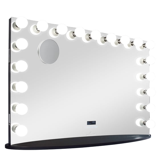 Impressions Vanity Hollywood Premiere Pro Max LED Lighted Makeup Mirror with 3X Magnifying (Black)
