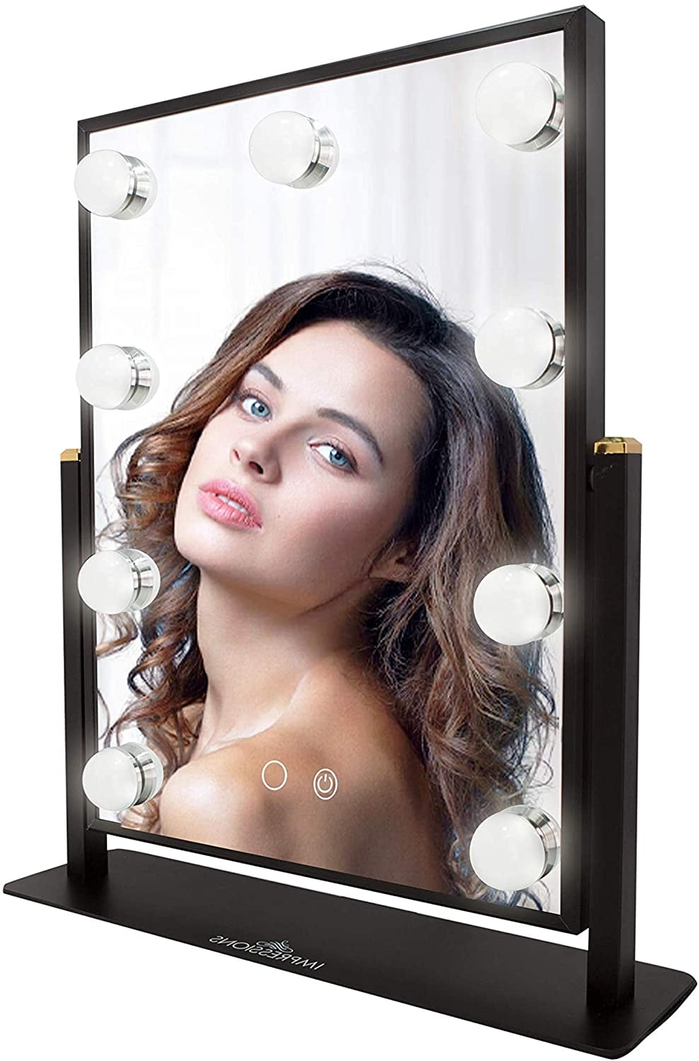 Impressions Vanity Hollywood Touch Duotone LED Makeup Mirror, Tabletop