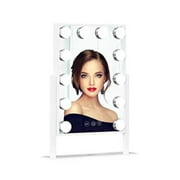 Impressions Vanity Hollywood Tri-Tone XL Lighted Makeup Mirror with 360 Degree Swivel (White)