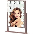 thumbnail image 1 of Impressions Vanity Hollywood Tri-Tone XL Makeup Mirror with Lights and 360 Degree Swivel(Rose Gold), 1 of 13