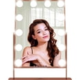 thumbnail image 1 of Impressions Vanity Hollywood XL Tri Tone LED Makeup Mirror,360 Degree Tilt Light (Rose Gold), 1 of 7