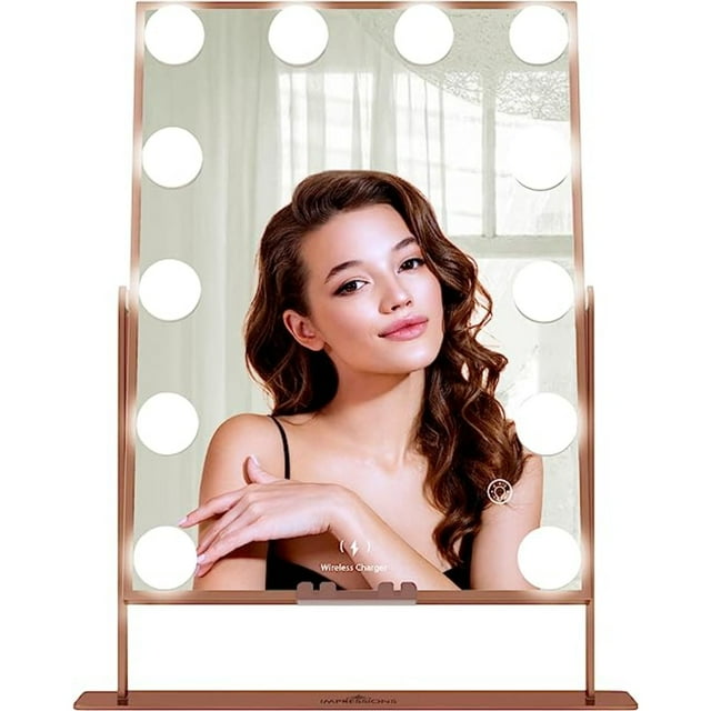 Impressions Vanity Hollywood XL Tri Tone LED Makeup Mirror,360 Degree
