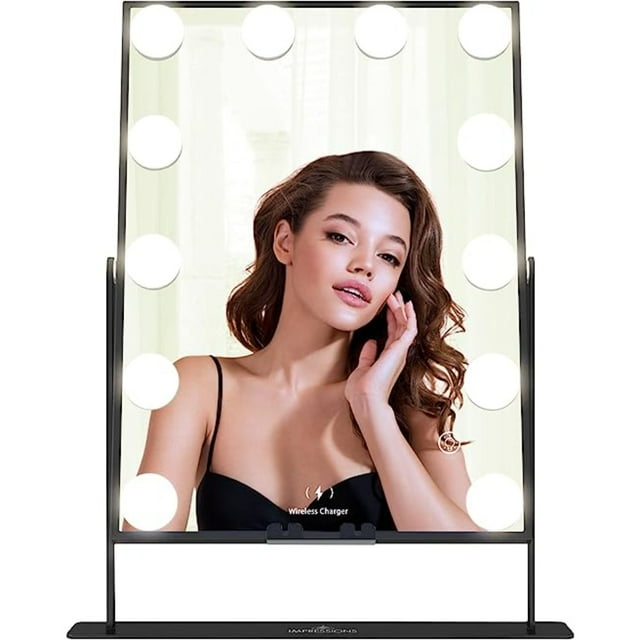 Impressions Vanity Hollywood XL Tri Tone Makeup Mirror, 360 degree Tilt