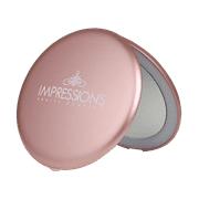 Impressions Vanity Infinity Compact Makeup Mirror with LED Strip Light and Magnifying Glass for Women (Rose Gold)