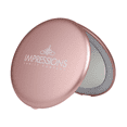 thumbnail image 1 of Impressions Vanity Infinity Compact Makeup Mirror with Lights and Magnification (Rose Gold), 1 of 4