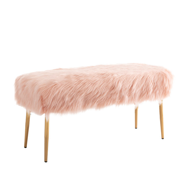 Impressions Vanity Layla Bench with Cushioned Seat, Modern Home Décor