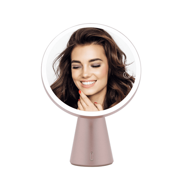 Impressions Vanity Luna LED Makeup Mirror, 5X Magnifying Lighted Vanity