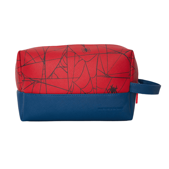 Impressions Vanity Marvel Spider-Man Travel Dopp Kit Faux Leather Toiletry Bag Cosmetic Bag