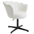 thumbnail image 1 of Impressions Vanity Melissa Swivel Modern Makeup Chair, 360 Degree Swivel Desk Chairs (White), 1 of 5