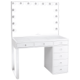 thumbnail image 1 of Impressions Vanity Mini SlayStation Kylie 1.0 Vanity Table with Makeup Mirror Bundle (White), 1 of 2