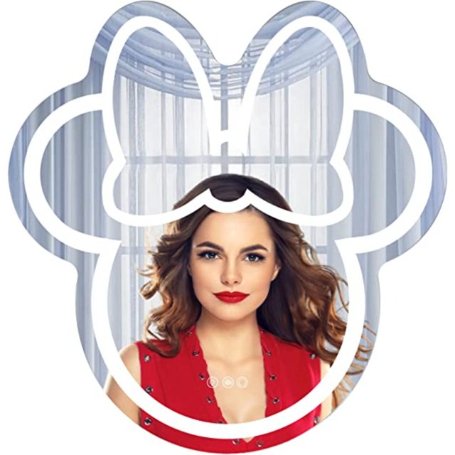 Impressions Vanity Disney Cute Lights Minnie Mouse LED Wall Mirror