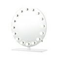 thumbnail image 1 of Impressions Vanity Monarch Plus Hollywood Desk Mirror with Lights, Tabletop Makeup Mirror (White), 1 of 8