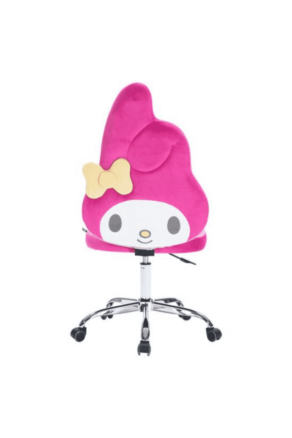 Impressions Vanity My Melody Armless Swivel Vanity Chair with Adjustable Height, Magenta