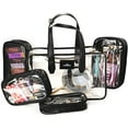 thumbnail image 1 of IMPRESSIONS Paris Transparent Makeup Case with Adjustable Shoulder Strap, Cosmetic Travel Case with 4 Different Size Pouches and Waterproof Material, 1 of 10