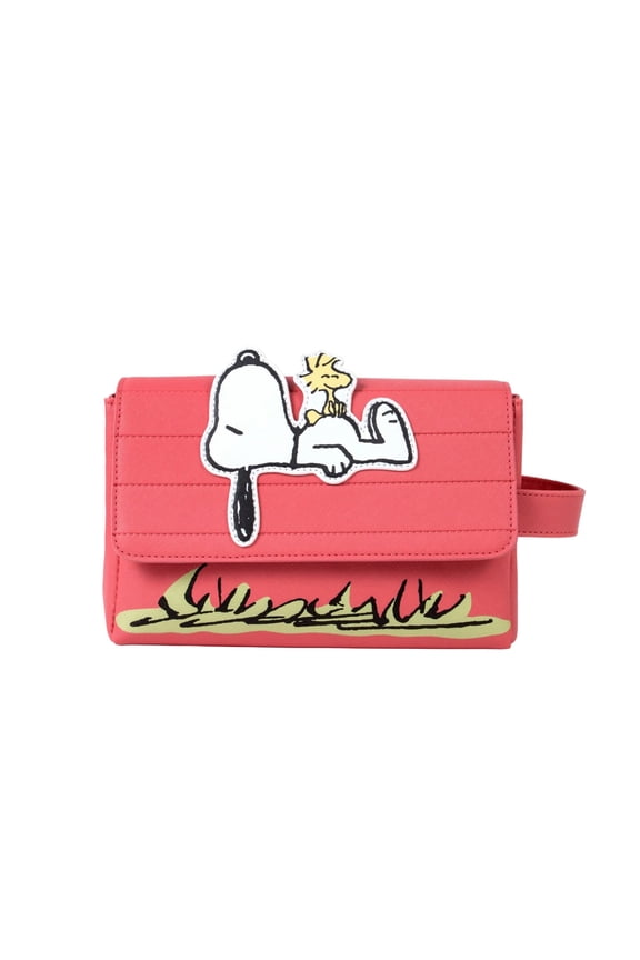 Impressions Vanity Peanuts Snoopy House Cosmetic Pouch with Peanuts Snoopy Artwork, Side Handle
