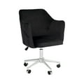 thumbnail image 1 of Impressions Vanity Pearl Tufted 360 Degree Swivel Vanity Chair with Height Adjustable (Black), 1 of 5