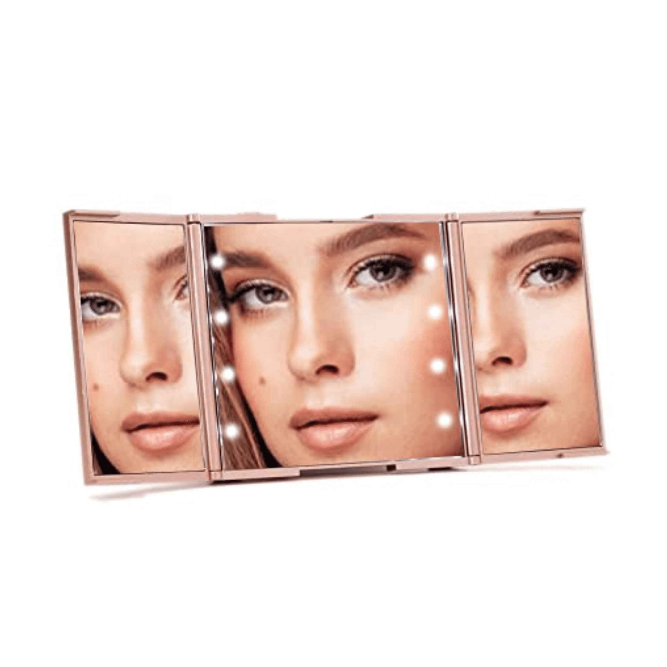 Impressions Vanity Revealight Trifold Lighted Compact LED Makeup Mirror