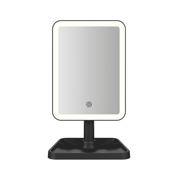 Impressions Vanity SLAYssentials Tri tone LED Makeup Mirror with Catchall Tray Base and 360 Rotation