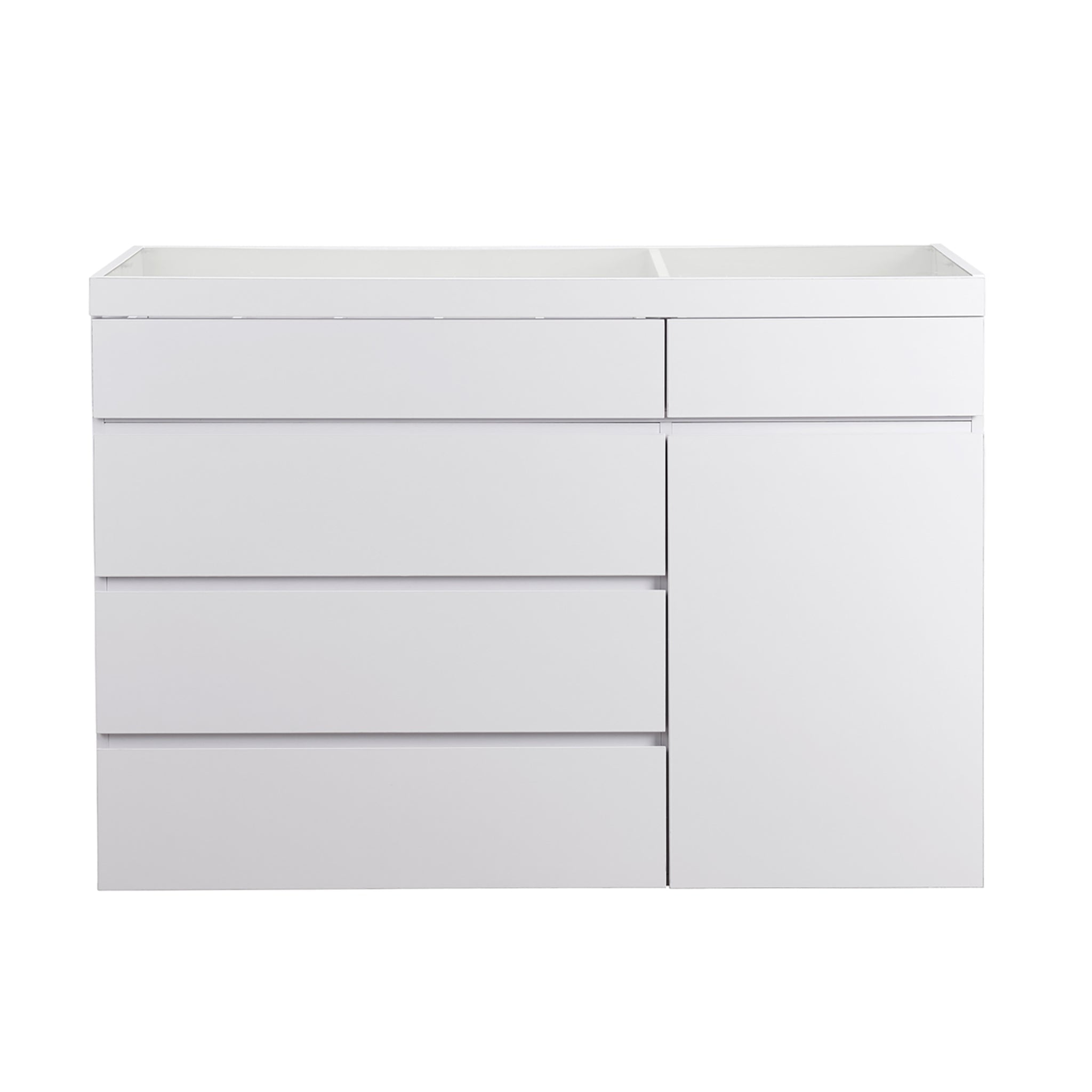 Impressions Vanity SlayStation Display Chest, Modern White Vanity Organizer with Drawers
