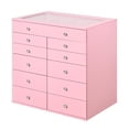 thumbnail image 1 of Impressions Vanity SlayStation Display Chest with 11 Drawers Chest, Craft Storage (Light Pink), 1 of 5