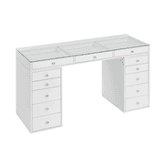 Impressions Vanity Vanity Table SlayStation Radiant Pro 2.0 with LED Light and 13 Drawers