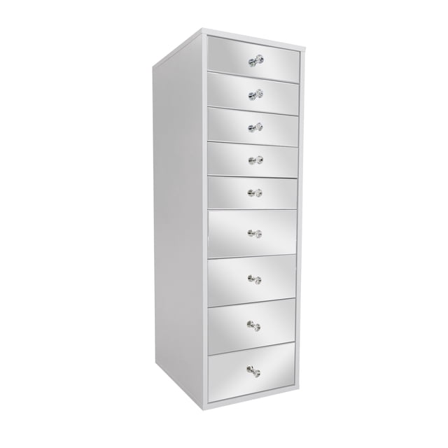 Impressions Vanity SlayStation Makeup Vanity Storage Drawer, Mirrored 9