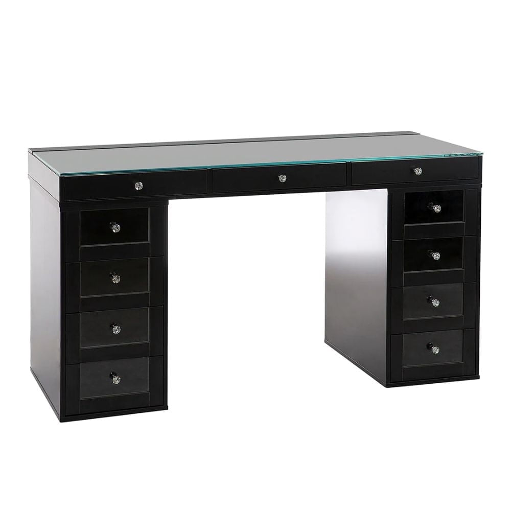 Impressions Vanity SlayStation Pro 2.0 Vanity Desk and 4 Drawers Units Bundle (Pro Black)
