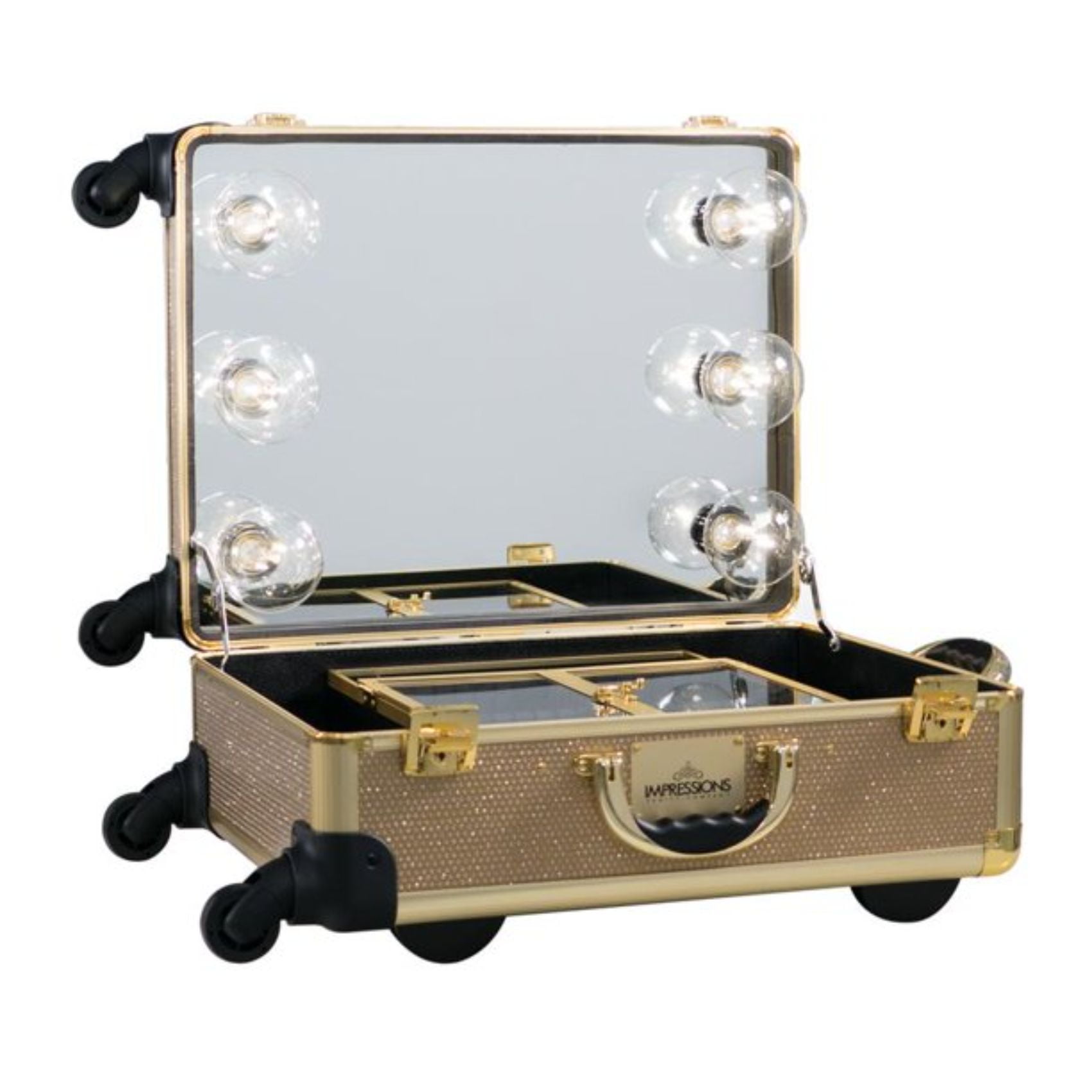 PIMLICO STRIPE CHAMBRAY LUXE VANITY TRAIN CASE