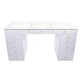 thumbnail image 1 of Impressions Vanity Slaystaion Pro 2.0 Makeup Vanity Table with 5 Drawer Units Bundle (Bright White), 1 of 4