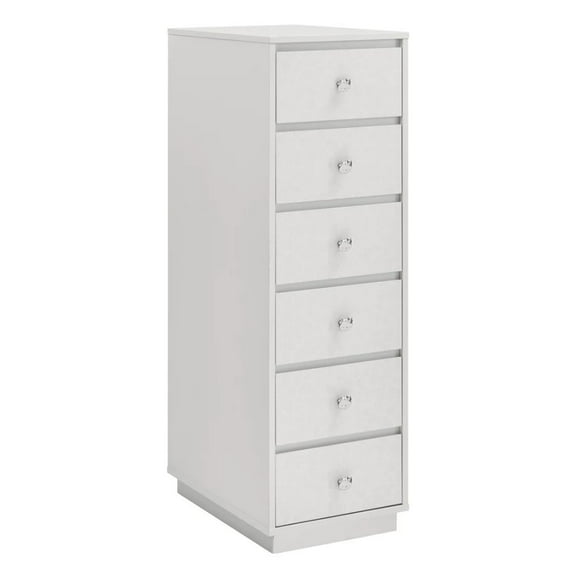 Impressions Vanity Slaystation 6 Drawers Vanity Storage Unit Soft Close Drawer (Silver)