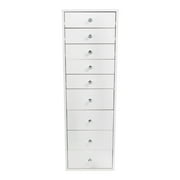 IMPRESSIONS VANITY COMPANY SlayStation 9 Drawer Makeup Dresser, Bright White