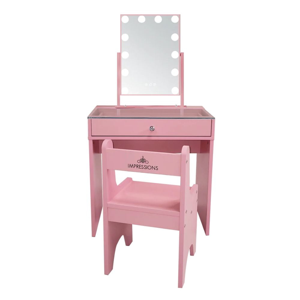 KidKraft Wooden Deluxe Vanity Chair with Mirror Kid s Furniture