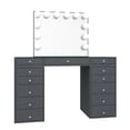 thumbnail image 1 of Impressions Vanity Slaystation Plus 2.0 LED Vanity Mirror with Tabletop (Charcoal), 1 of 8