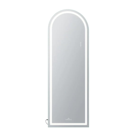 Impressions Vanity Stage Lite Arch Full Length Vanity Mirror with Lights (Silver)