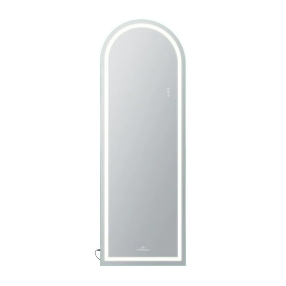 Impressions Vanity Stage Lite Arch Full Length Vanity Mirror with Lights (Silver)