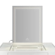 Impressions Vanity Stage Lite XL Lighted Vanity Mirror, Makeup Mirror with Touch Sensor Silver