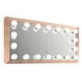 thumbnail image 1 of Impressions Vanity Starlight Wide Lighted Vanity Mirror with 15 LED, Wall Mounted (Gold), 1 of 4