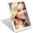 thumbnail image 1 of Impressions Vanity Touch Pad 2.0 Portable LED Makeup Lighted Mirror with Touch Sensor (White Marble), 1 of 11
