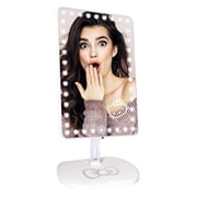 Impressions Vanity Touch Pro LED Lighted Makeup Mirror with Soft Touch Sensor Pearl White