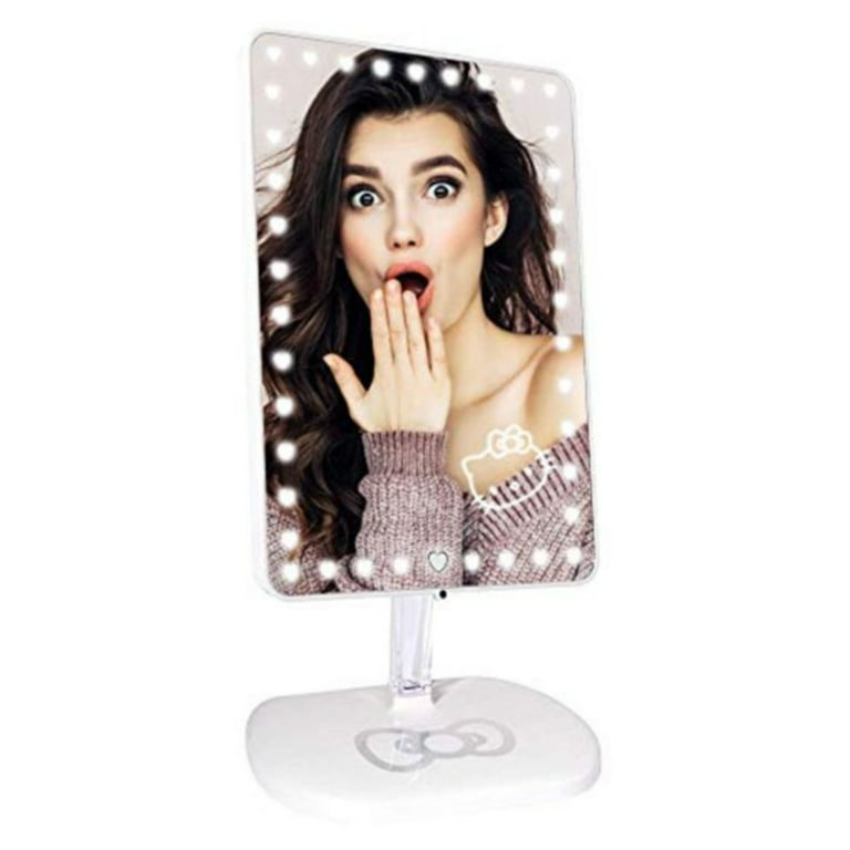 Impressions Vanity Touch Pro LED Makeup Mirror with Bluetooth Speaker,  Tabletop (Pearl White) 