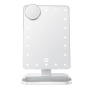 Impressions Vanity Touch XL Dimmable LED Makeup Mirror, Tabletop Lighted Vanity Mirrors (White)