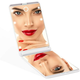 3 Way Mirror, 360 Mirror Self Hair Cut, Portable Adjustable Trifold Mirror  With Height Telescoping Hooks for Self Styling and Hair Cutting Makeup  Shaving