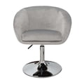 thumbnail image 1 of Impressions Vanity Valerie Vanity Chair with 360 Degree Seat Swivel,  Classy Tufted Design Chair with Adjustable Height (Cool Grey Velvet), 1 of 5